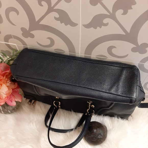 Coach Navy Blue Leather Shoulder Bag - Picture 3 of 7